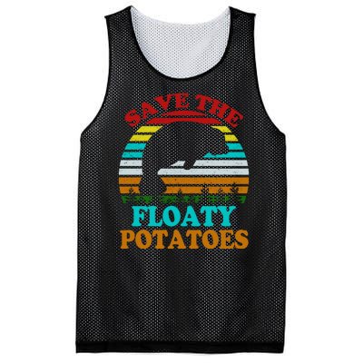 Save The Floaty Potatoes Mesh Reversible Basketball Jersey Tank