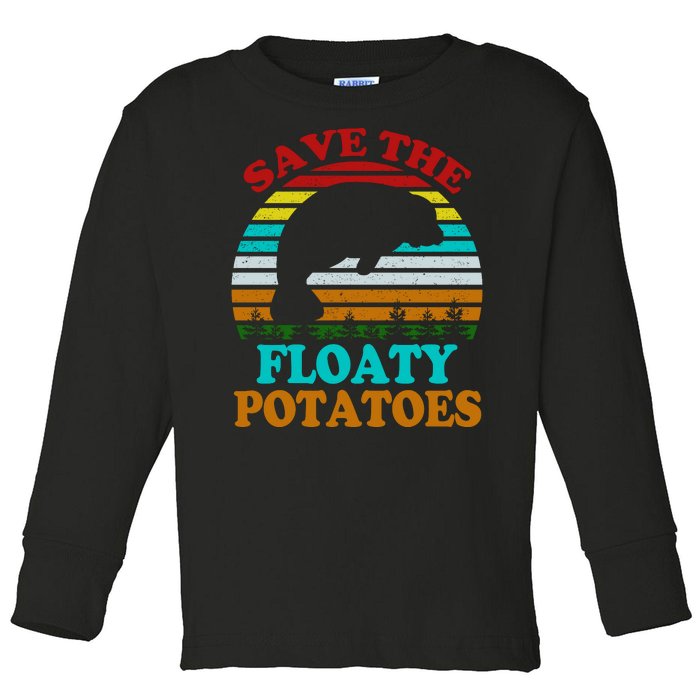 Save The Floaty Potatoes Toddler Long Sleeve Shirt