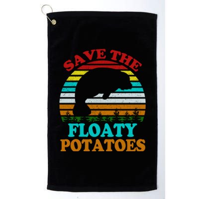 Save The Floaty Potatoes Platinum Collection Golf Towel