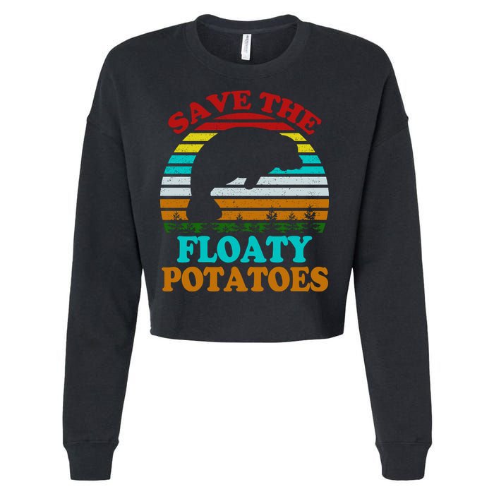 Save The Floaty Potatoes Cropped Pullover Crew