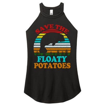 Save The Floaty Potatoes Women's Perfect Tri Rocker Tank
