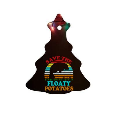 Save The Floaty Potatoes Ceramic Tree Ornament