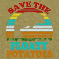 Save The Floaty Potatoes Garment-Dyed Women's Muscle Tee