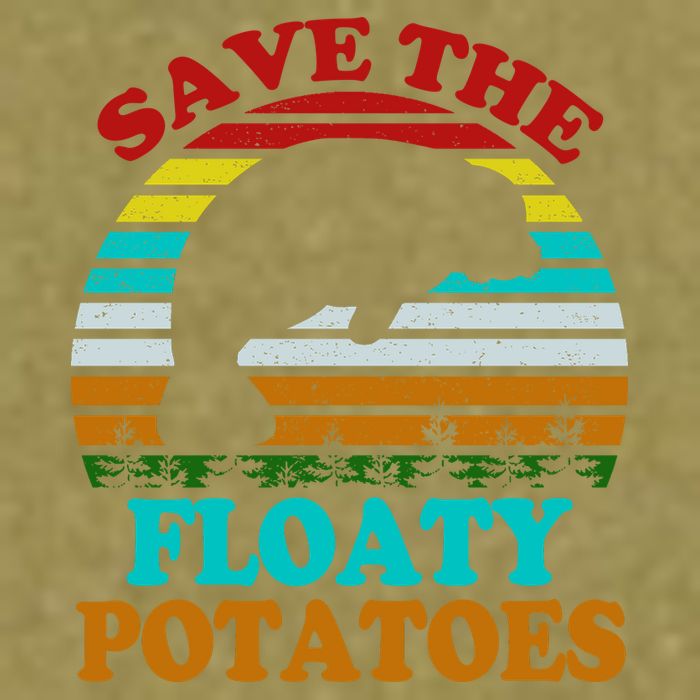 Save The Floaty Potatoes Garment-Dyed Women's Muscle Tee
