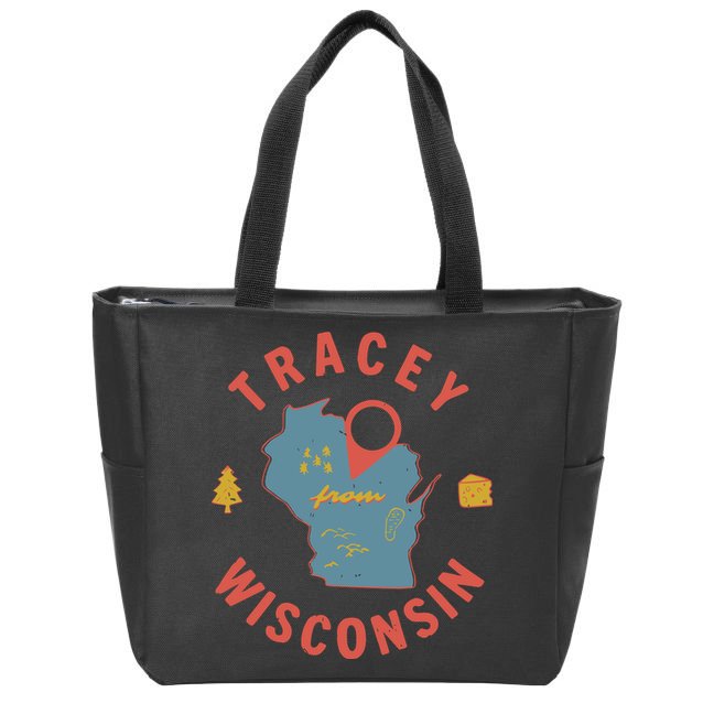 Smartless Tracey From Wisconsin Zip Tote Bag