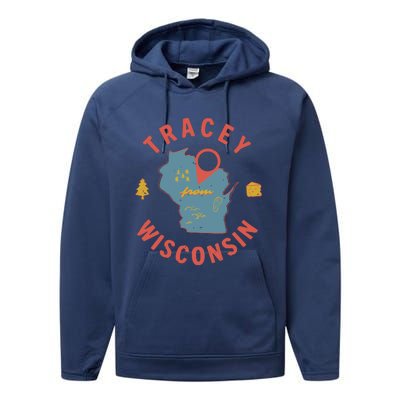 Smartless Tracey From Wisconsin Performance Fleece Hoodie