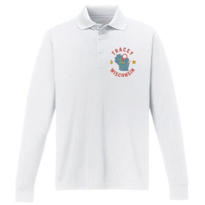 Smartless Tracey From Wisconsin Performance Long Sleeve Polo