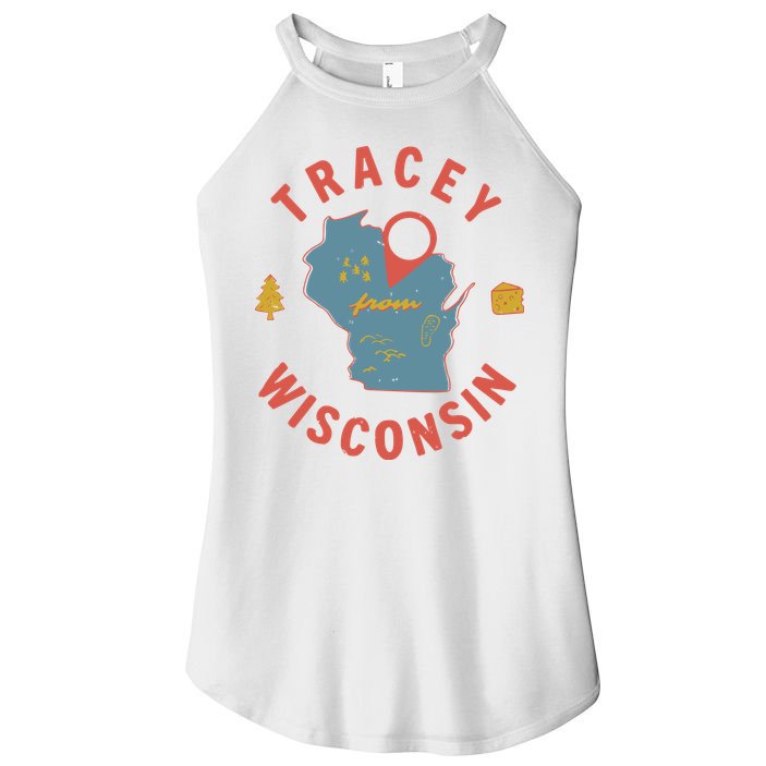 Smartless Tracey From Wisconsin Women's Perfect Tri Rocker Tank