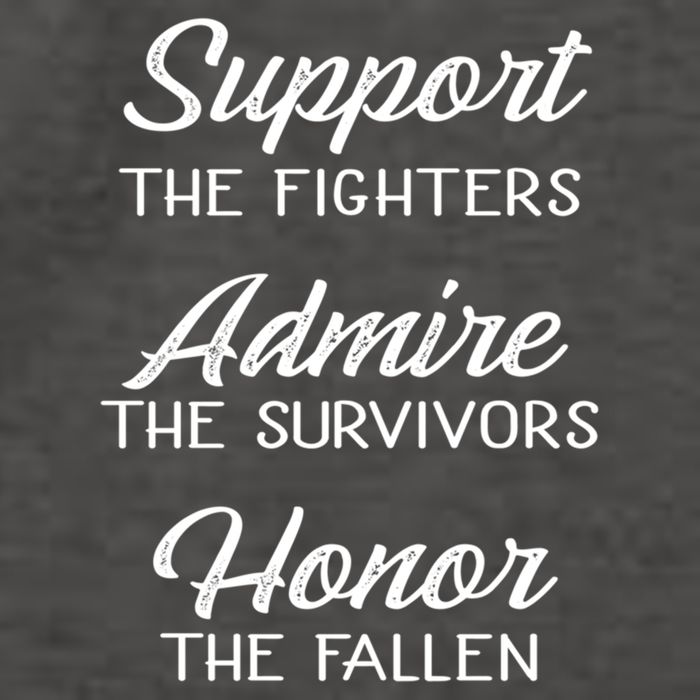 Support The Fighters Admire The Survivors Honor The Fallen Great Gift Vector Backpack