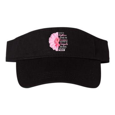 Support The Fighters Admire The Survivors Breast Cancer Valucap Bio-Washed Visor