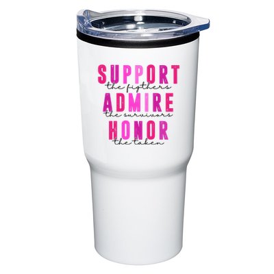 Support The Fighter Admire The Survivor Honor The Taken Cancer Awareness Tumbler