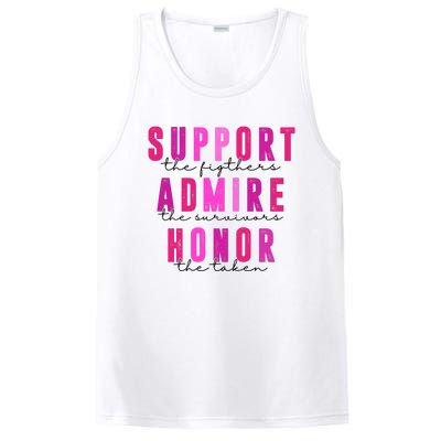 Support The Fighter Admire The Survivor Honor The Taken Cancer Awareness PosiCharge Competitor Tank