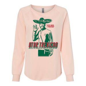 Star Trexican Funny Mexican Parody Prosperar Womens California Wash Sweatshirt