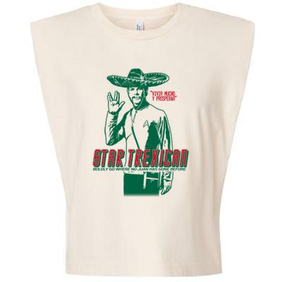 Star Trexican Funny Mexican Parody Prosperar Garment-Dyed Women's Muscle Tee