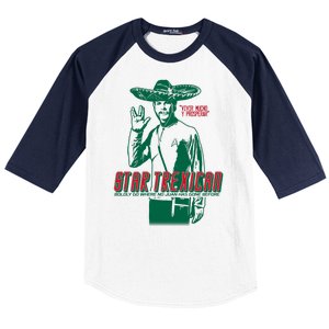 Star Trexican Funny Mexican Parody Prosperar Baseball Sleeve Shirt