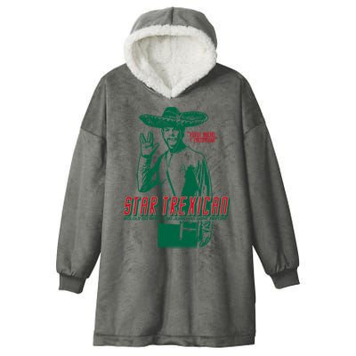 Star Trexican Funny Mexican Parody Prosperar Hooded Wearable Blanket
