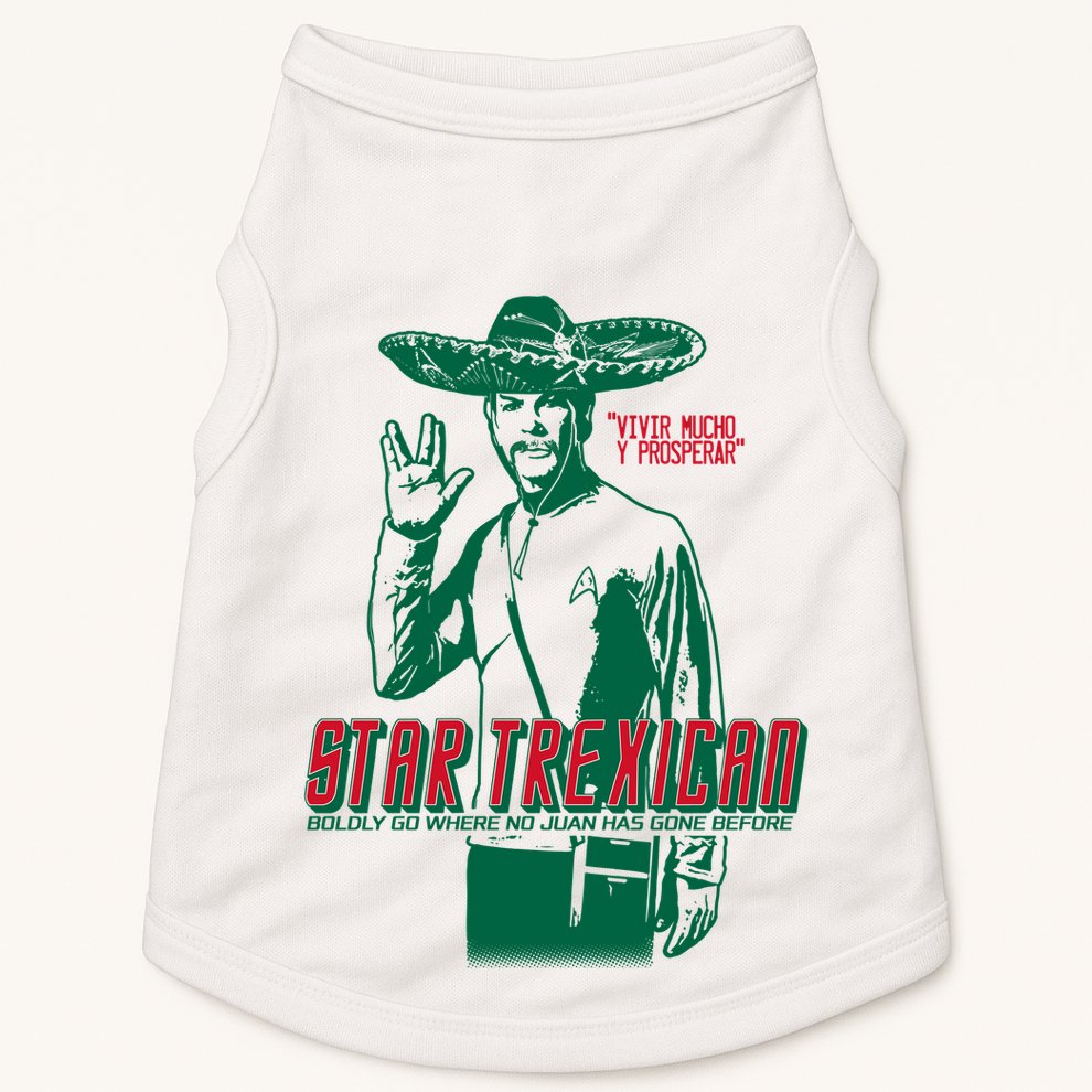 Star Trexican Funny Mexican Parody Prosperar Doggie Tank