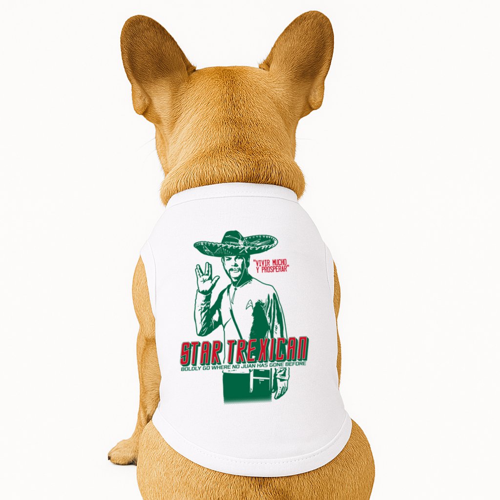 Star Trexican Funny Mexican Parody Prosperar Doggie Tank