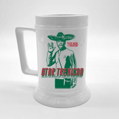 Star Trexican Funny Mexican Parody Prosperar Beer Stein