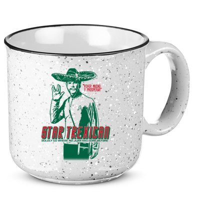 Star Trexican Funny Mexican Parody Prosperar 15oz Campfire Ceramic Mug