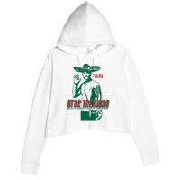 Star Trexican Funny Mexican Parody Prosperar Crop Fleece Hoodie