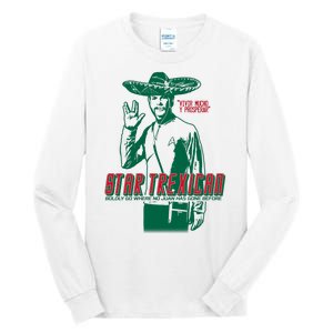 Star Trexican Funny Mexican Parody Prosperar Tall Long Sleeve T-Shirt