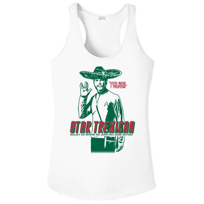 Star Trexican Funny Mexican Parody Prosperar Ladies PosiCharge Competitor Racerback Tank