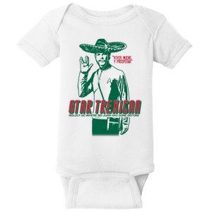 Star Trexican Funny Mexican Parody Prosperar Baby Bodysuit