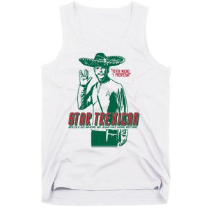 Star Trexican Funny Mexican Parody Prosperar Tank Top