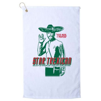 Star Trexican Funny Mexican Parody Prosperar Platinum Collection Golf Towel