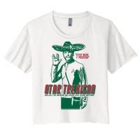 Star Trexican Funny Mexican Parody Prosperar Women's Crop Top Tee