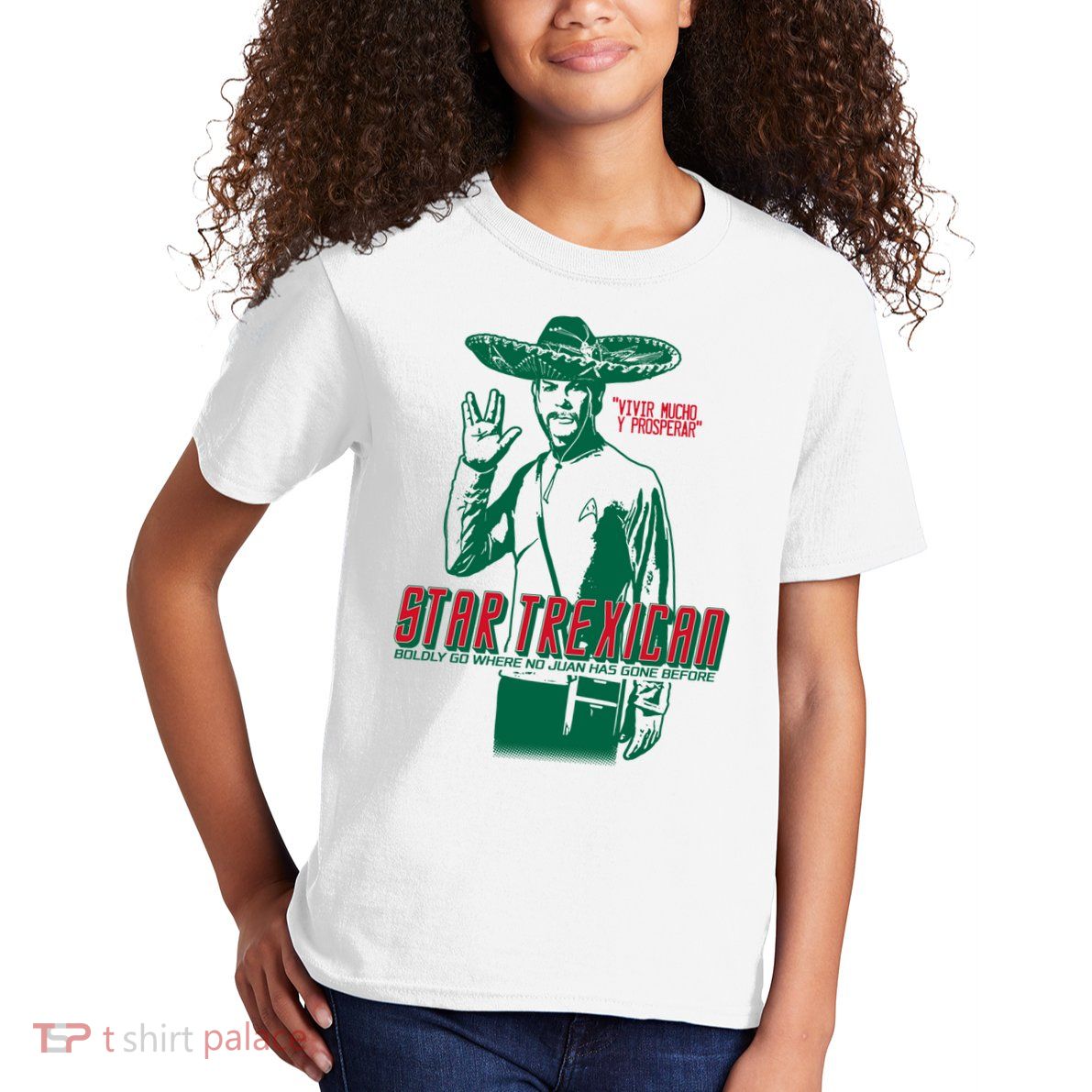Star Trexican Funny Mexican Parody Prosperar Kids T-Shirt