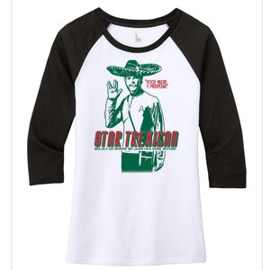 Star Trexican Funny Mexican Parody Prosperar Women's Tri-Blend 3/4-Sleeve Raglan Shirt