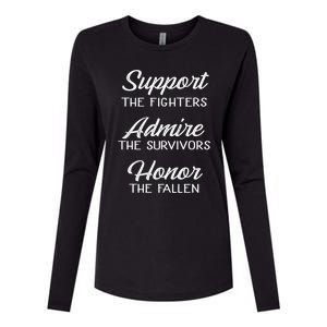 Support The Fighters Admire The Survivors Honor The Fallen Cool Gift Womens Cotton Relaxed Long Sleeve T-Shirt