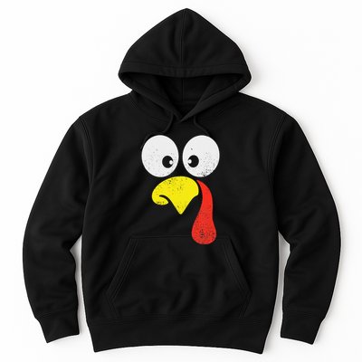 Silly Turkey Face Family Thanksgiving Dinner Gift Hoodie