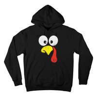 Silly Turkey Face Family Thanksgiving Dinner Gift Hoodie