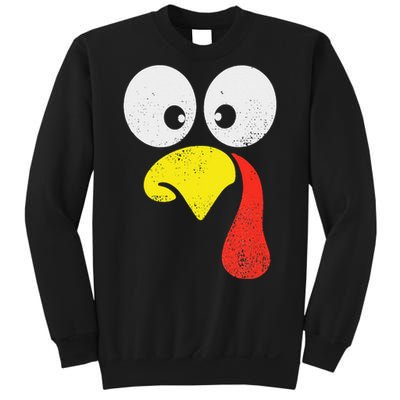 Silly Turkey Face Family Thanksgiving Dinner Gift Sweatshirt