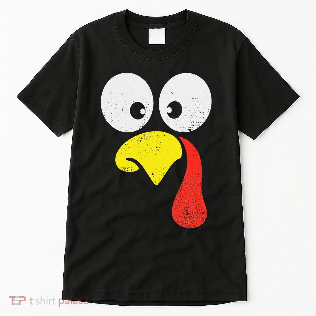 Silly Turkey Face Family Thanksgiving Dinner Gift Tall T-Shirt