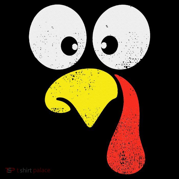 Silly Turkey Face Family Thanksgiving Dinner Gift Tall T-Shirt