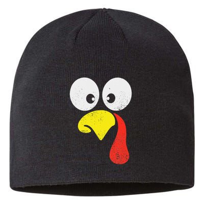 Silly Turkey Face Family Thanksgiving Dinner Gift Sustainable Beanie