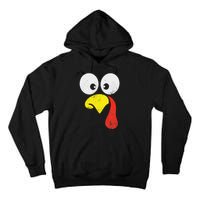 Silly Turkey Face Family Thanksgiving Dinner Gift Tall Hoodie