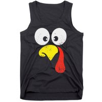 Silly Turkey Face Family Thanksgiving Dinner Gift Tank Top