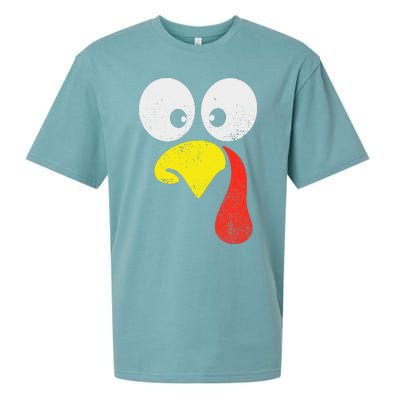 Silly Turkey Face Family Thanksgiving Dinner Gift Sueded Cloud Jersey T-Shirt