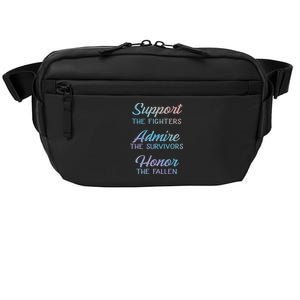 Support The Fighters Admire The Survivors Honor The Fallen Gift Crossbody Pack