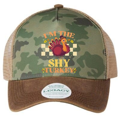 Shy Turkey Funny Matching Thanksgiving Outfit Family Couple Legacy Tie Dye Trucker Hat