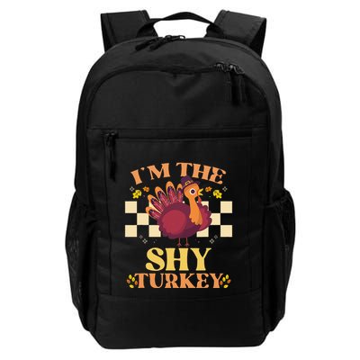 Shy Turkey Funny Matching Thanksgiving Outfit Family Couple Backpack