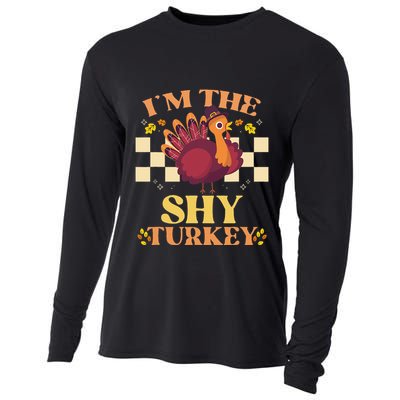 Shy Turkey Funny Matching Thanksgiving Outfit Family Couple Cooling Performance Long Sleeve Crew