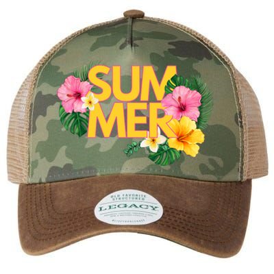 Summer Tropical Floral Legacy Tie Dye Trucker Hat