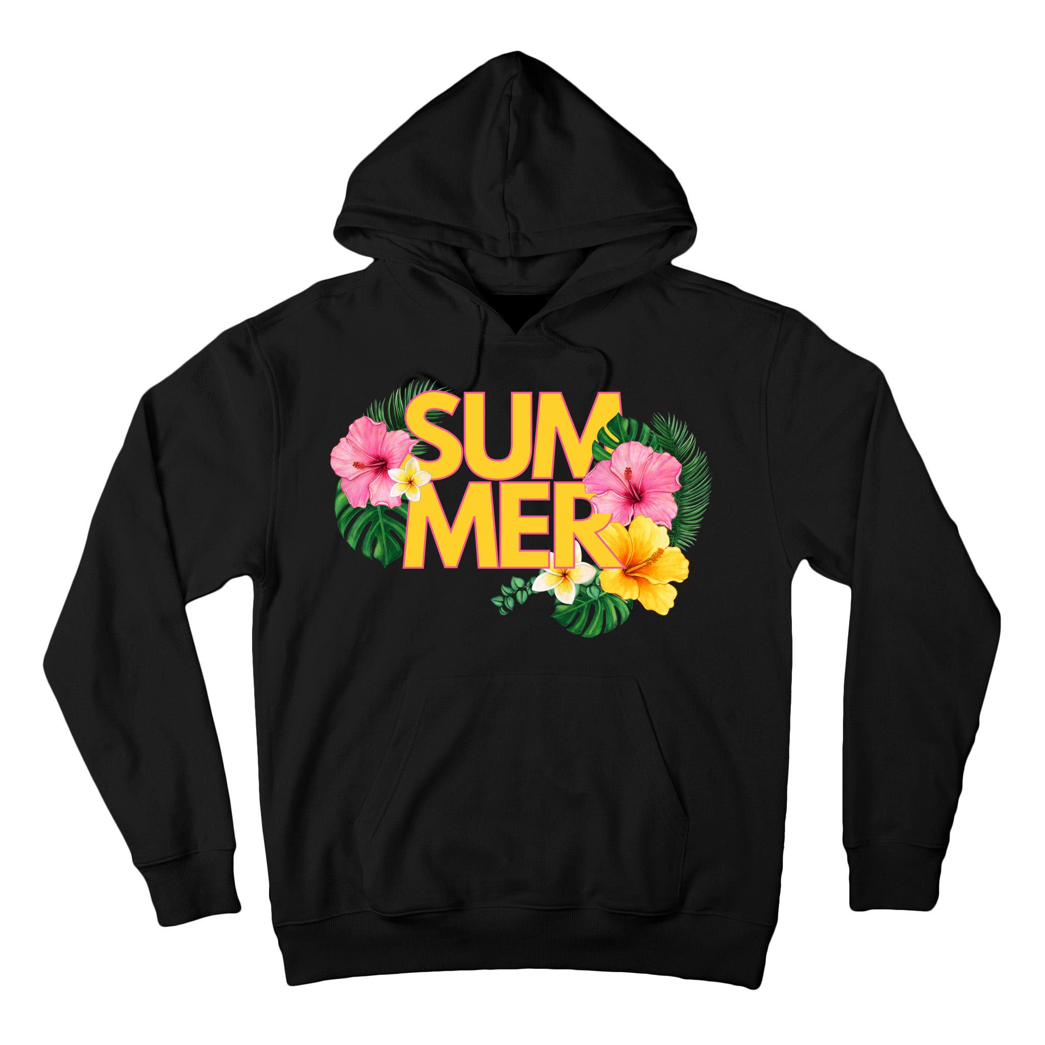 Summer Tropical Floral Tall Hoodie