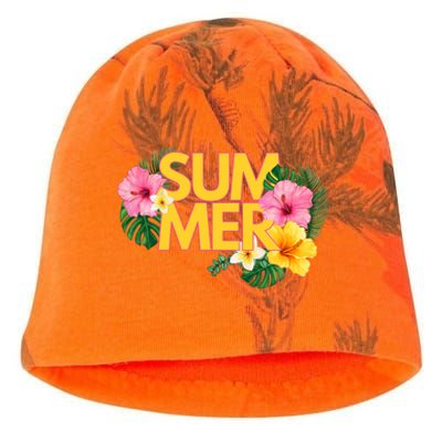 Summer Tropical Floral Kati - Camo Knit Beanie